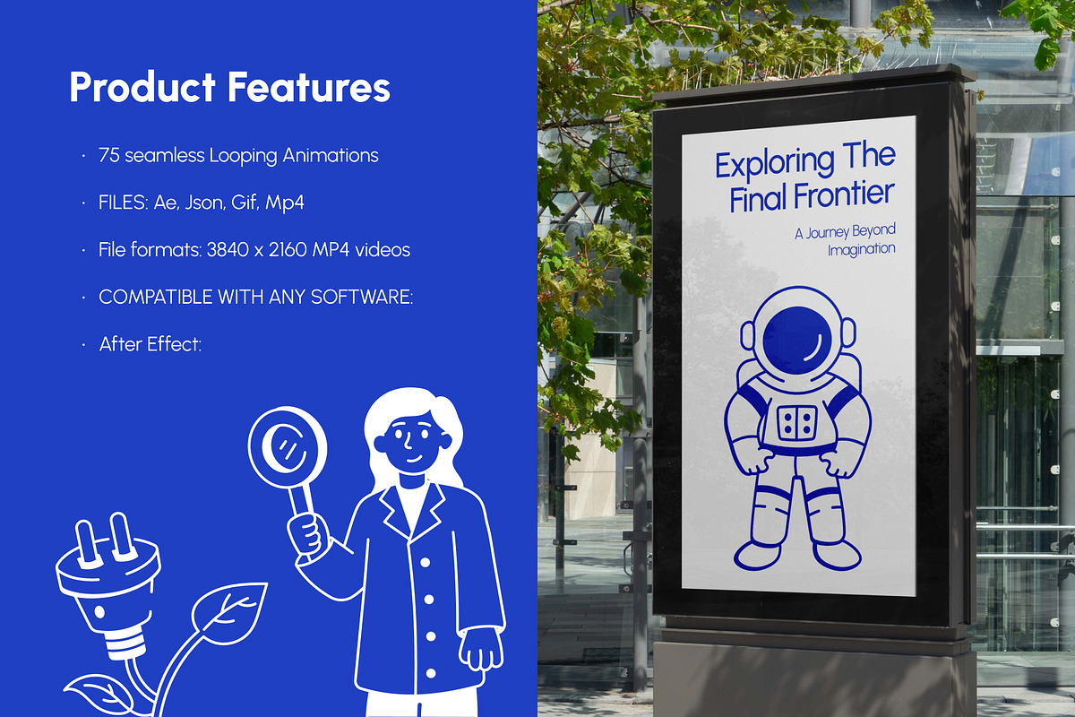 Animated Science Doodles, an Outline Icon by Vectors Market (Photo 2 of 5)