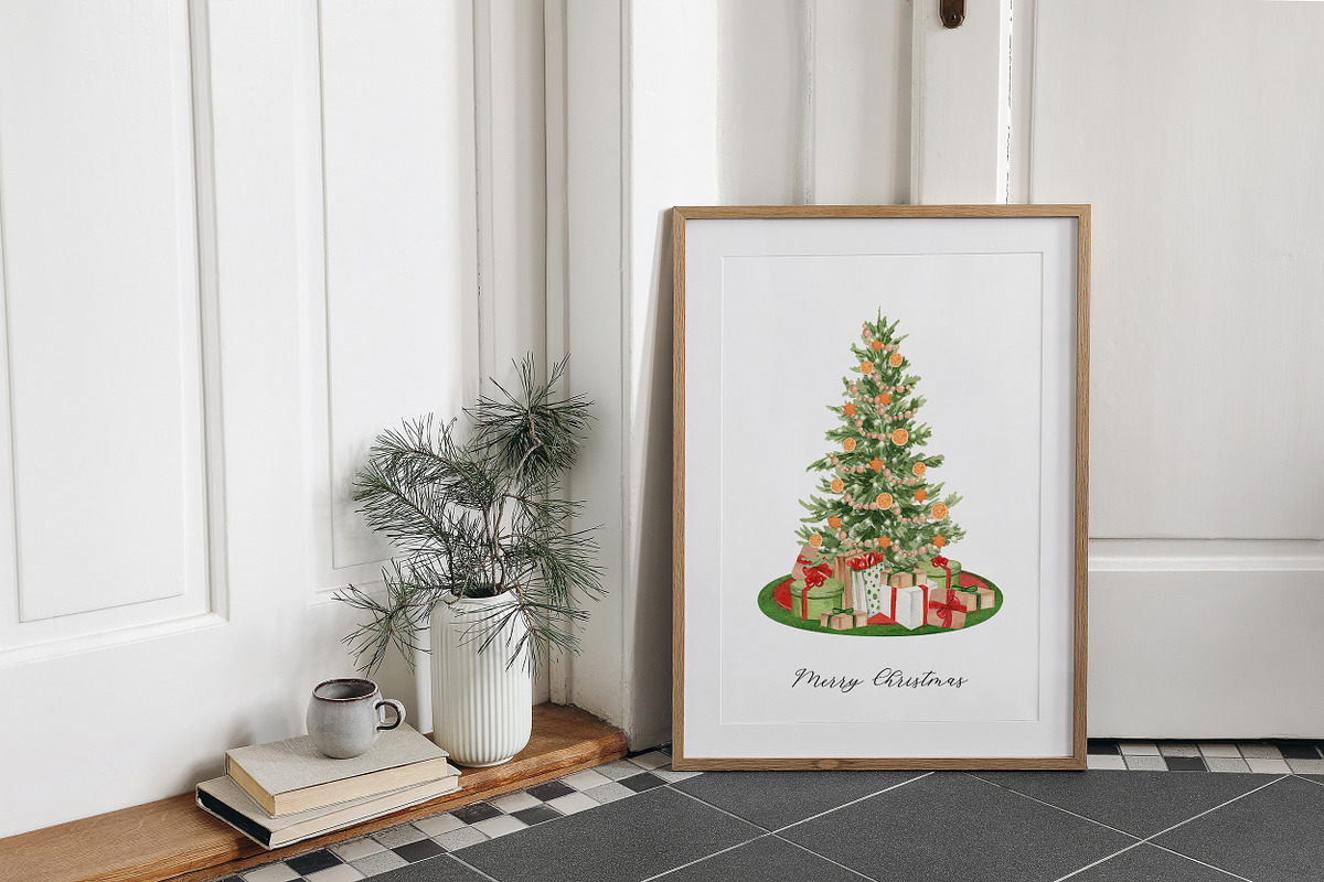 Warm Christmas Watercolor, a Seasonal Illustration by Catch the Dream Art (Photo 6 of 21)