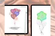 Balloon Shape Procreate Builder Set, a Brush Add-On by My Fancy Design Shop (Thumbnail 7 of 7)
