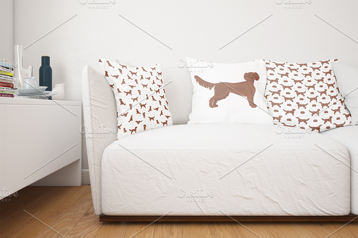 Irish Red Setter clipart, an Animal Illustration by pet design shop (Photo 7 of 8)