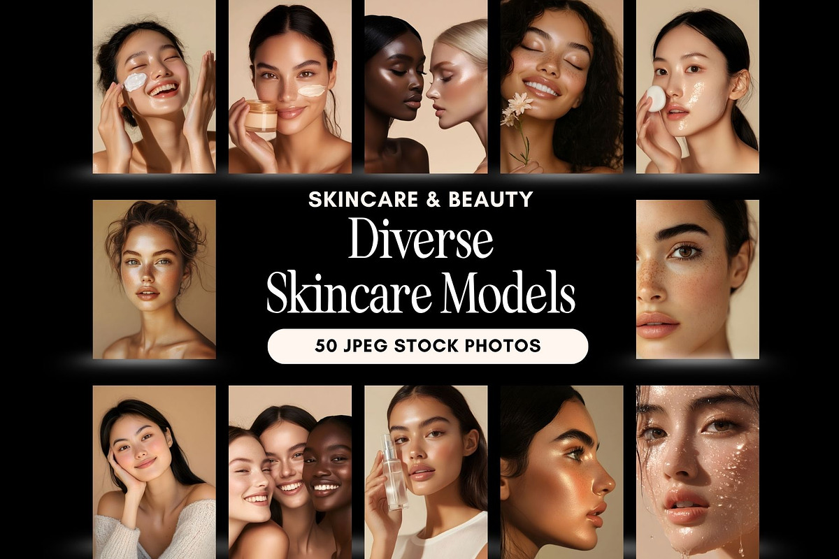 Diverse Female Skincare Stock Photos, a Person Photo by HAYAG Creatives (Photo 1 of 7)