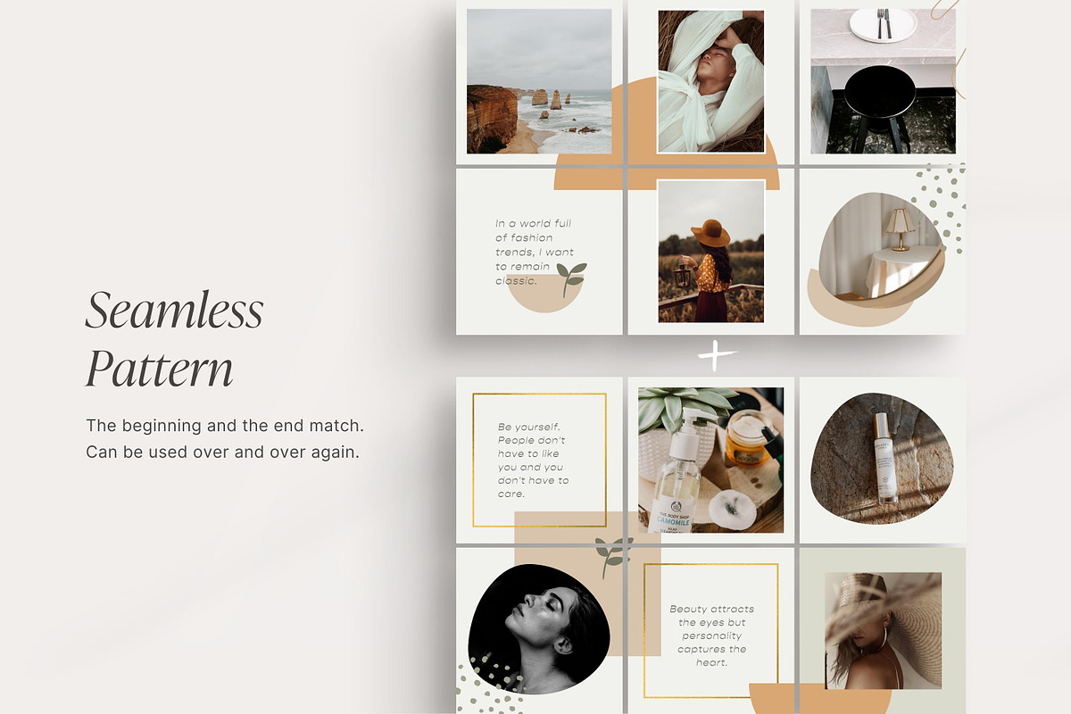Canva Instagram Puzzle template, a Social Media Template by ...