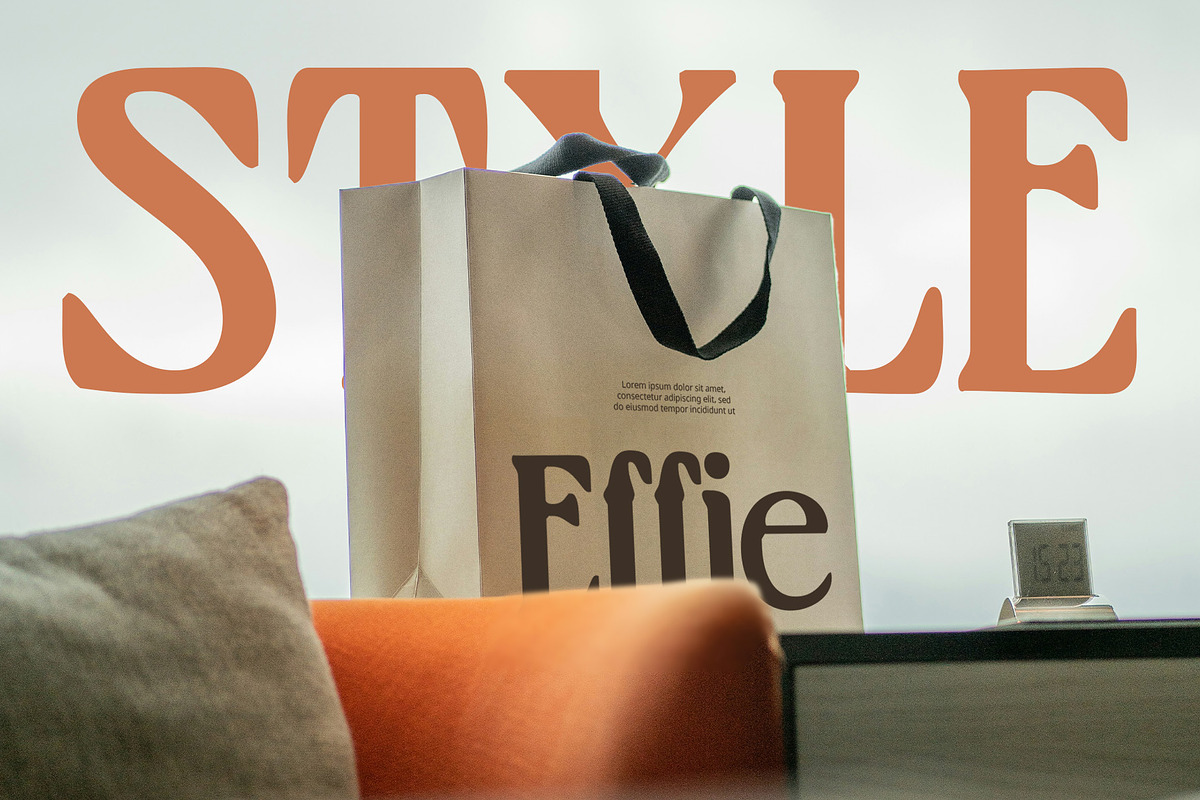 Velcan Blur, a Serif Font by Craft Supply Co. (Photo 5 of 8)