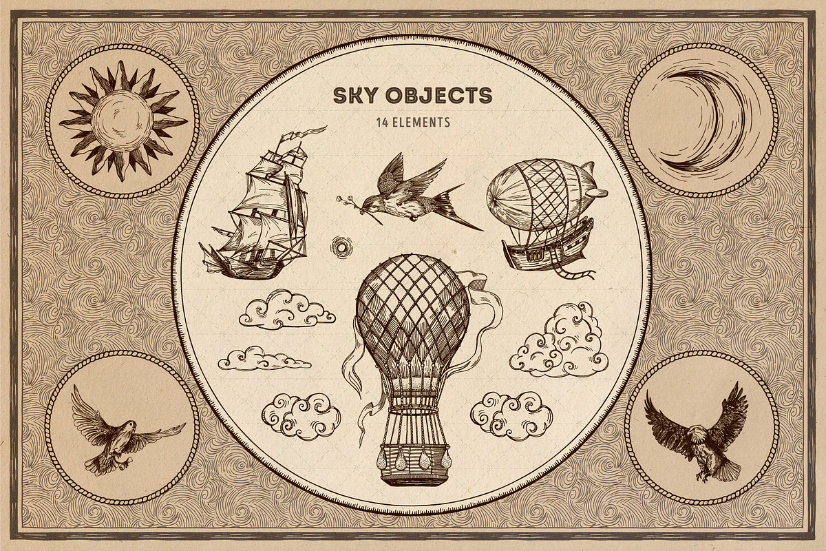 Magic Lands: Vintage Map Creator, a Brush Add-On by pixelbuddha.net (Photo 3 of 12)