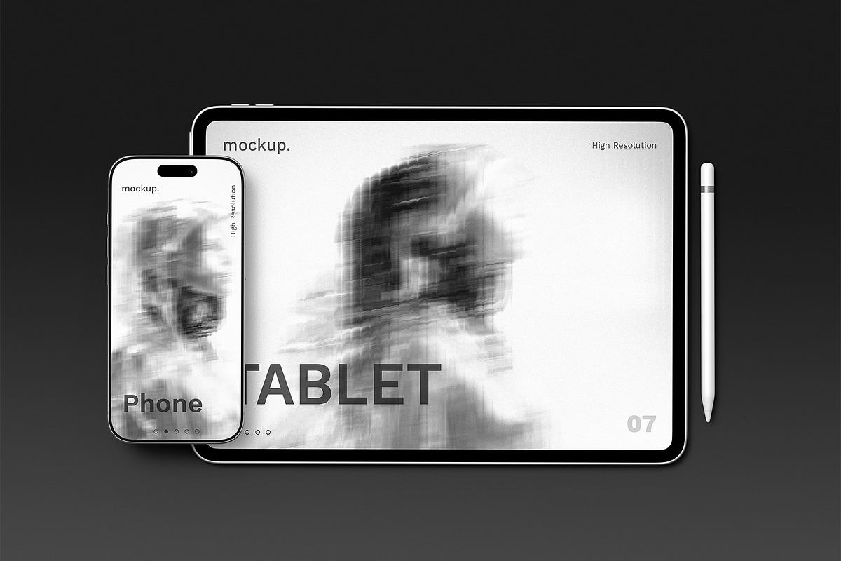 Tablet and Phone Screen Mockup, an iPad Mockup by graphypix (Photo 3 of 4)
