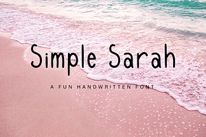 Simple Sarah Handwritten Font