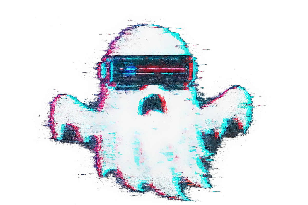 Halloween ghost graphic features tex, an Illustration by Dvoevnore photos