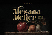 Alesana Atelier, a Sans Serif Font by Zelda Graphic (Thumbnail 1 of 12)