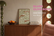 Blush Olive Room Frames Mockups, a Household Mockup by Muse Mockups (Thumbnail 19 of 19)