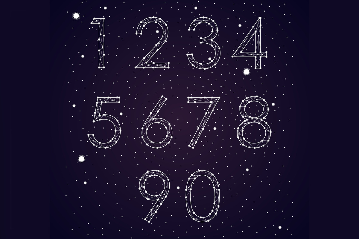 Font constellation vector preview 7