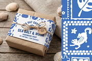 Linocut Coastal Patterns & Clipart, an Object Graphic by Sonulkaster (Thumbnail 4 of 11)