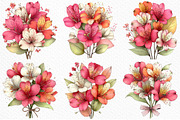 Spring Alstroemeria Flowers Clipart, an Illustration by Craft Nest (Thumbnail 4 of 11)