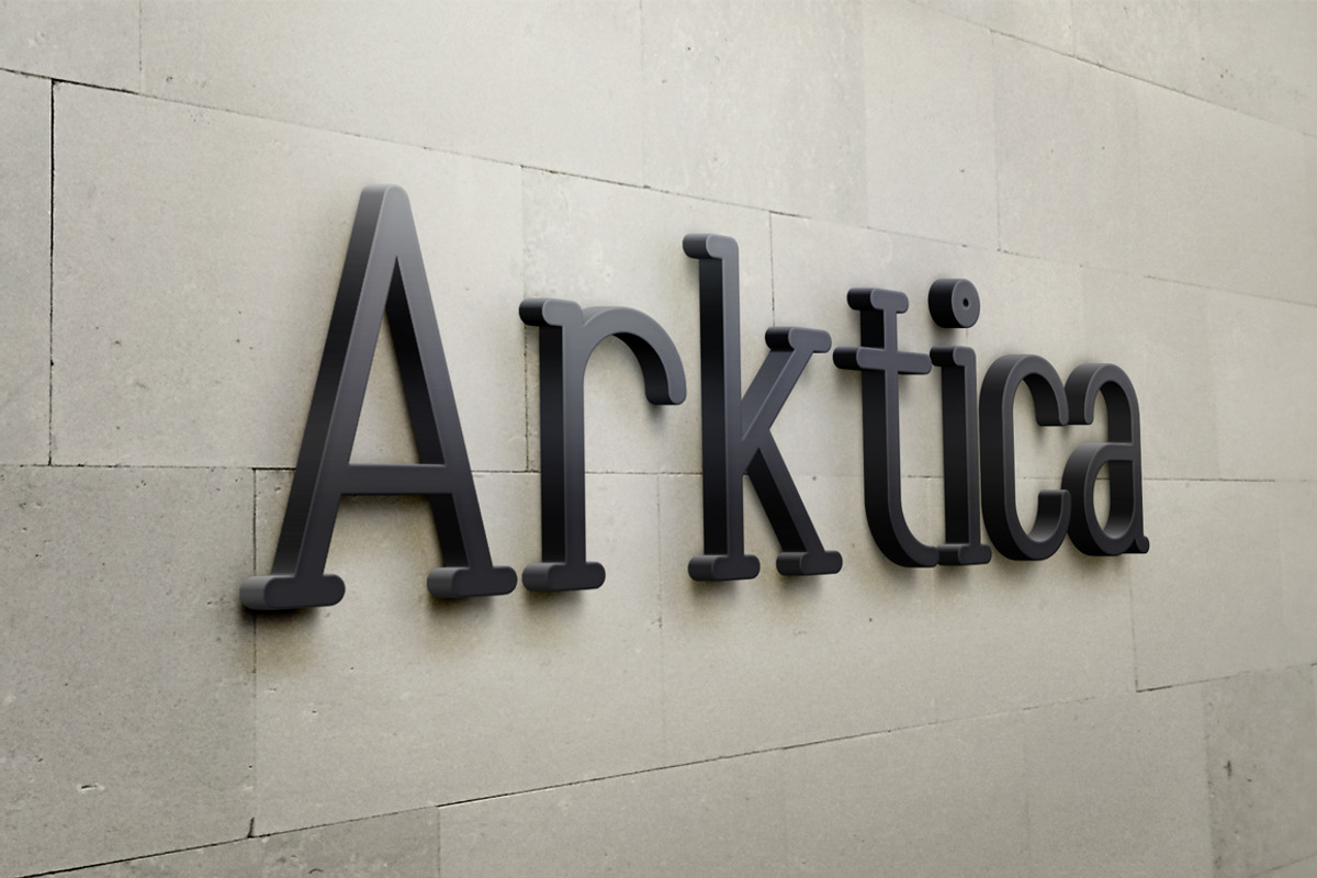 Arktica Font preview 6