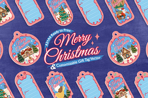 Christmas Gift Tag - Cherry Merry