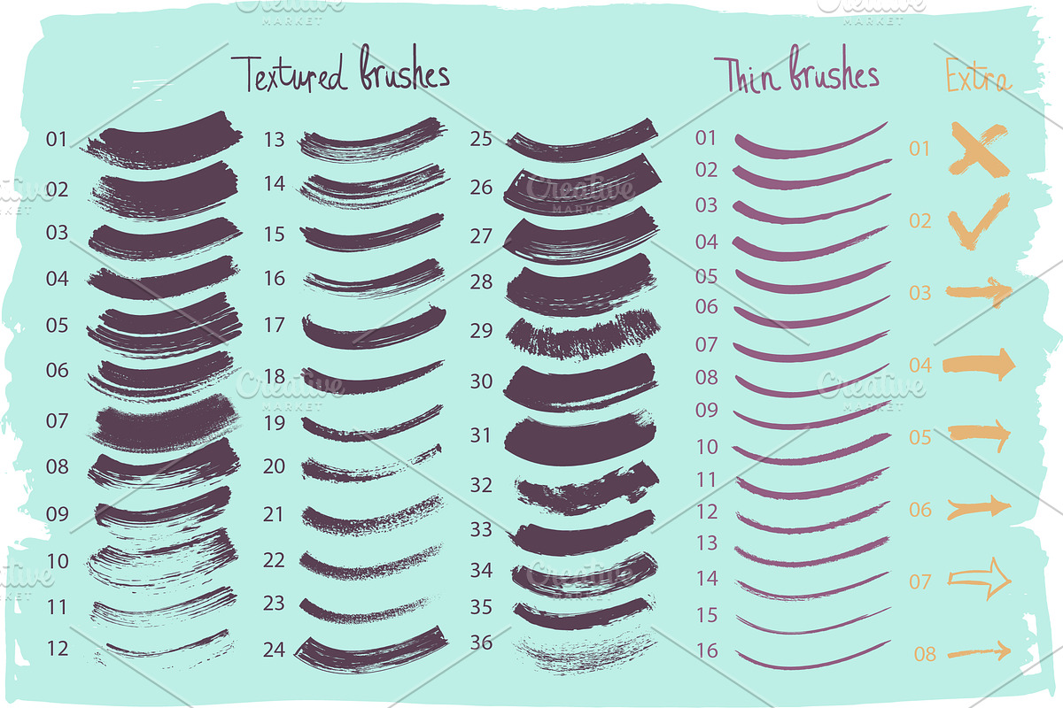 100+ Ink Brushes for Illustrator preview 7