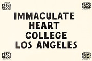 Peace Block Hand Made Bold Font, a Sans Serif Font by Madeline ODonoghue Design (Thumbnail 2 of 6)