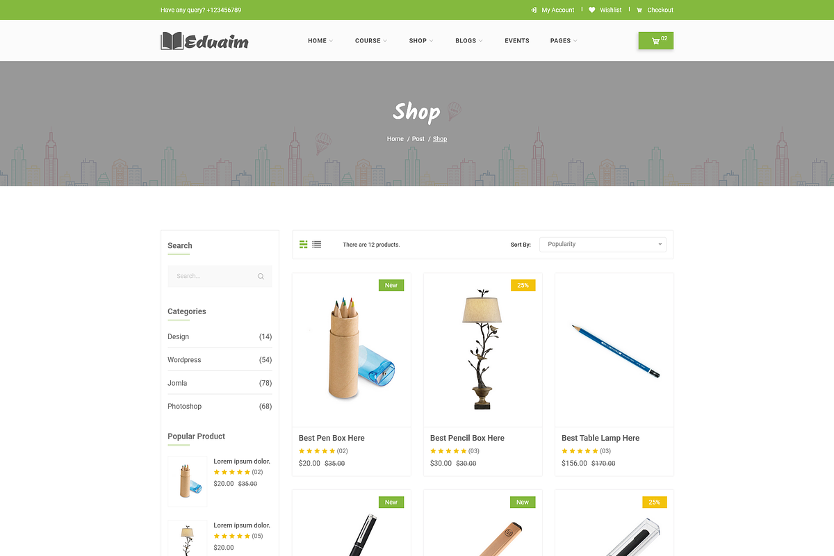 Eduaim Education Bootstrap Template, a Bootstrap Template by techboot (Photo 5 of 6)