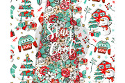 Winter digital paper, Christmas, a Pattern Graphic by Collart Studio (Thumbnail 5 of 9)