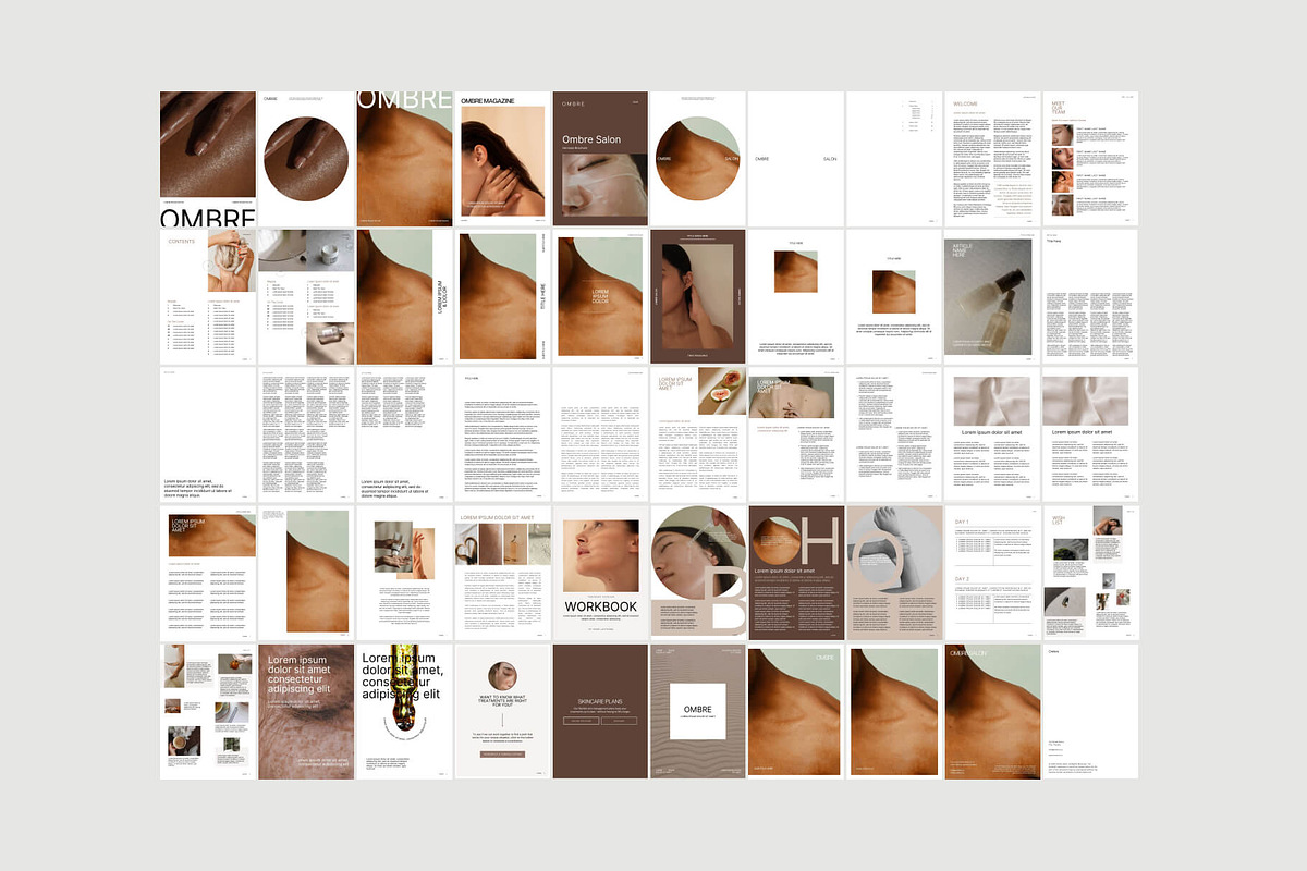 Ombre Beauty Magazine Template, a Magazine Template by Gem Media (Photo 4 of 4)