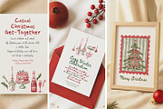 Watercolor Vintage Christmas, a Graphic by ollalya (Thumbnail 6 of 10)