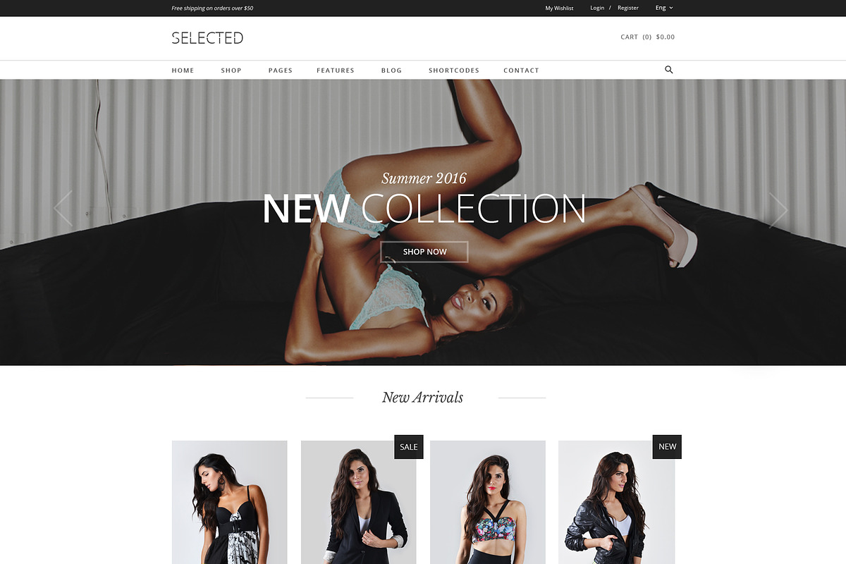 SELECTED- ecommerce PSD template, a Websites & App Template by inSTUDIO43 (Photo 2 of 5)
