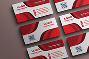 Business Card Red Color Theme EPS, a Business Card Template by Vitoria's Collection (Thumbnail 3 of 4)