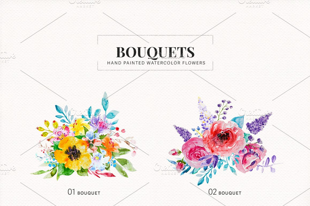 Awesome Blossom | Floral Kit, a Pattern Graphic by Squarepack (Photo 3 of 12)