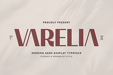 Varelia - Modern Sans Typeface