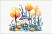Magical Forest Clipart,Watercolor Fo, an Illustration by Sublimation Artist (Thumbnail 3 of 6)