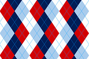 Navy, Red & Blue Argyle & Chevron, a Pattern Graphic by SubwayParty (Thumbnail 3 of 3)