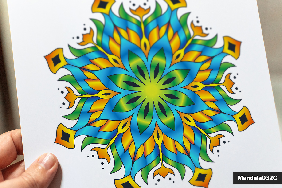 Mandala Vector Ornaments Bundle, a Decorative Illustration by pixaroma (Photo 22 of 43)