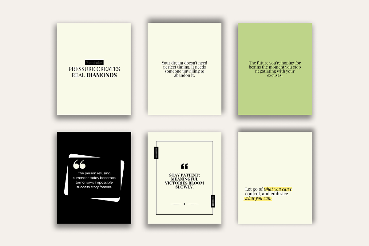 INSPIRING MINDSET 50 INSTAGRAM POST, a Social Media Template by RB Boutique (Photo 5 of 8)