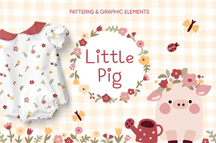 Little Pig kids graphic collection