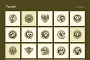 1500 Bird Logo Art Set, a Solid Icon by Creative Stall (Thumbnail 14 of 38)
