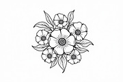 8 Pages Flower Coloring Bundle, an Illustration by Amazin_art (Thumbnail 8 of 9)