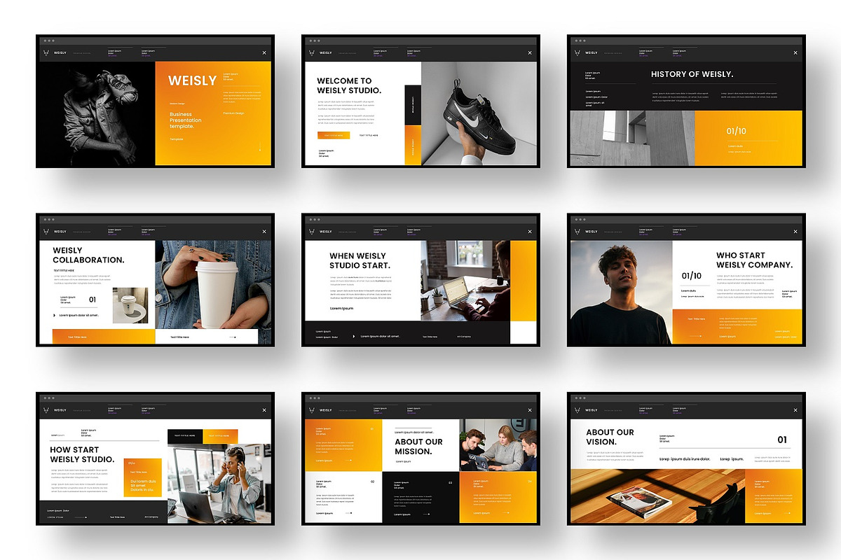 Weisly - Business Google Slide, a Presentation Template by Dens Creative Studio (Photo 2 of 6)