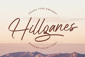 Hillganes - Modern Script