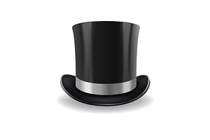 black gentleman hat, an Object Illustration by piter.goskov
