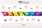 Timeline Infographic Template set 12, a Presentation Template by Paperboxshop (Thumbnail 2 of 3)