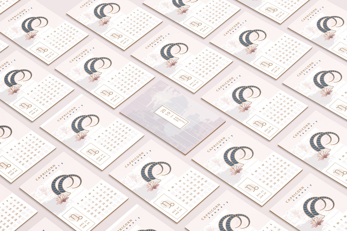Astrology Calendar Templates, a Stationery Template by Polar Vectors (Photo 6 of 13)