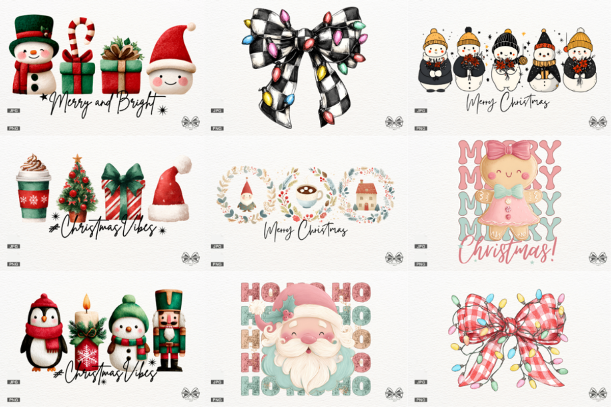 Hello Christmas Png Huge Bundle, an Illustration by Markicha Art (Photo 8 of 10)