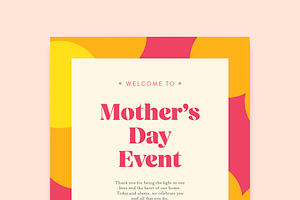Fun Mothers Day Event Flyer Template