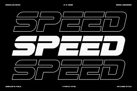 SPEED FEZ FONT, a Sans Serif Font by Andika Fez