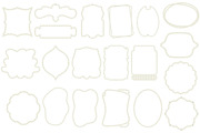 40 Watercolor pearl frames., a Decorative Illustration by TaPilipa (Thumbnail 5 of 5)