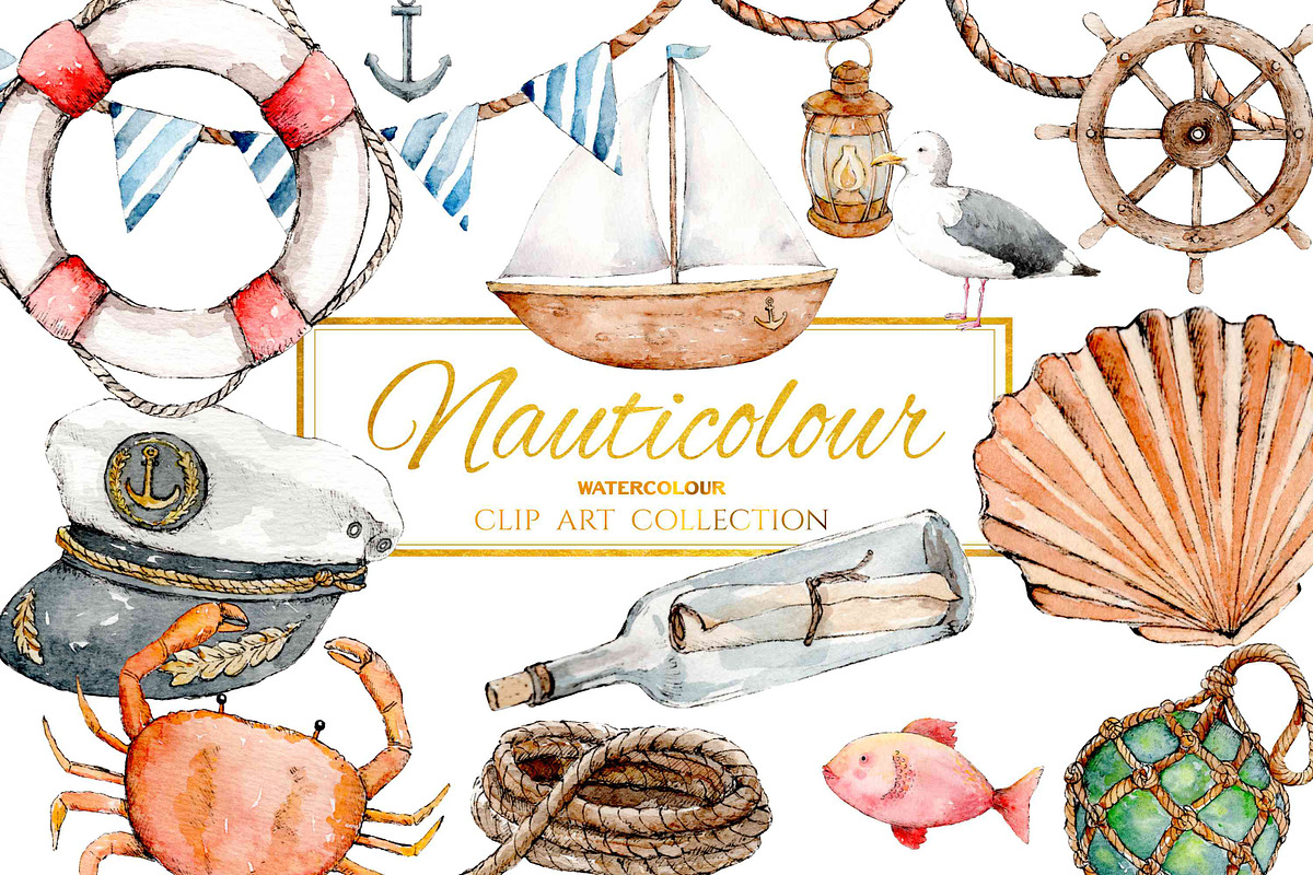 Nauticolour | Nautical Collection, an Illustration by Jen Digital Art (Photo 1 of 7)