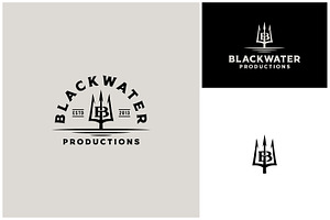 Letter B W Neptune Trident Fork Logo, a Branding & Logo Template by Enola99d