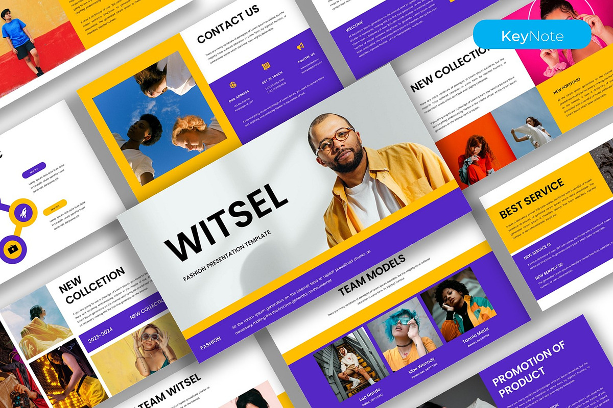 Witsel – Fashion Keynote Template, a Presentation Template by kreatifreya (Photo 1 of 5)