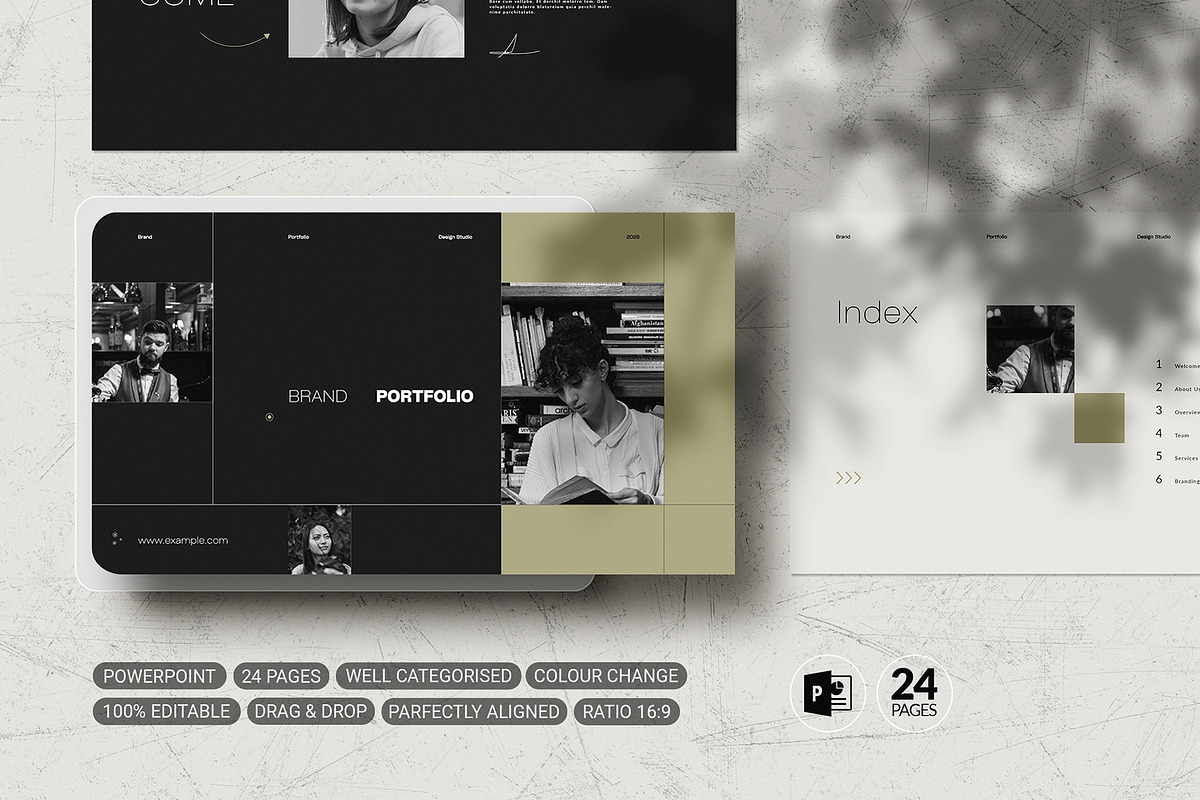 Portfolio Template, a Presentation Template by White Graphic (Photo 1 of 7)