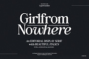 GirlfromNowhere - Nostalgic Serif, a Serif Font by TypeFounder (Thumbnail 1 of 10)