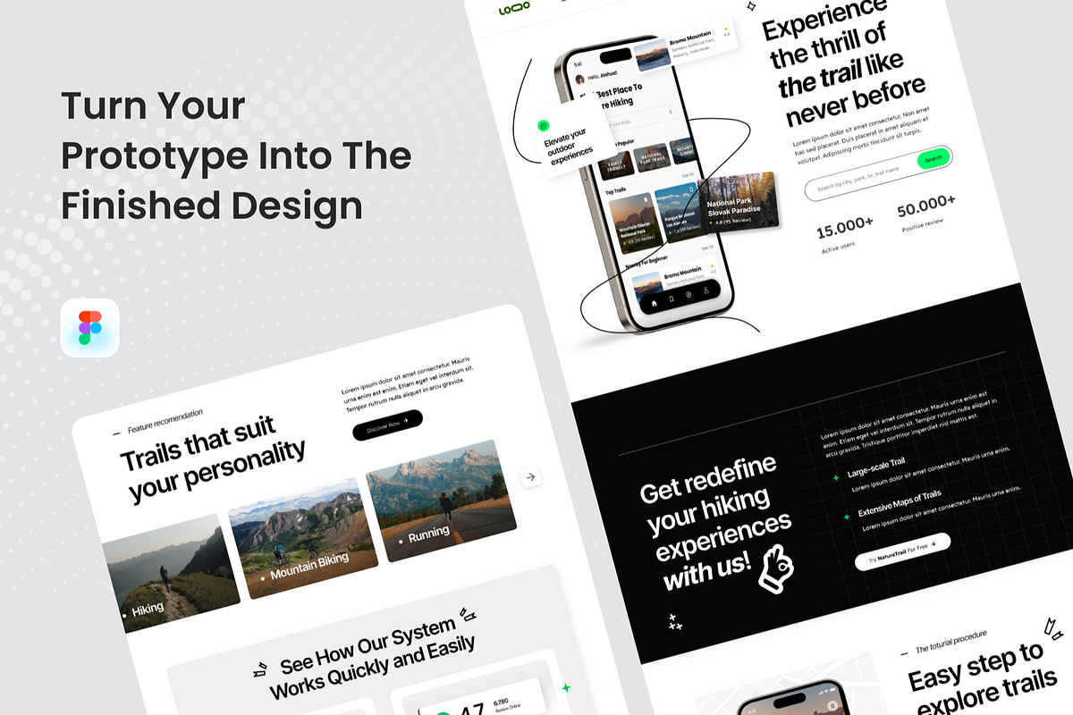 Nature Hiking Guide Landing Page, a Landing Page Template by SquidPixey (Photo 4 of 5)